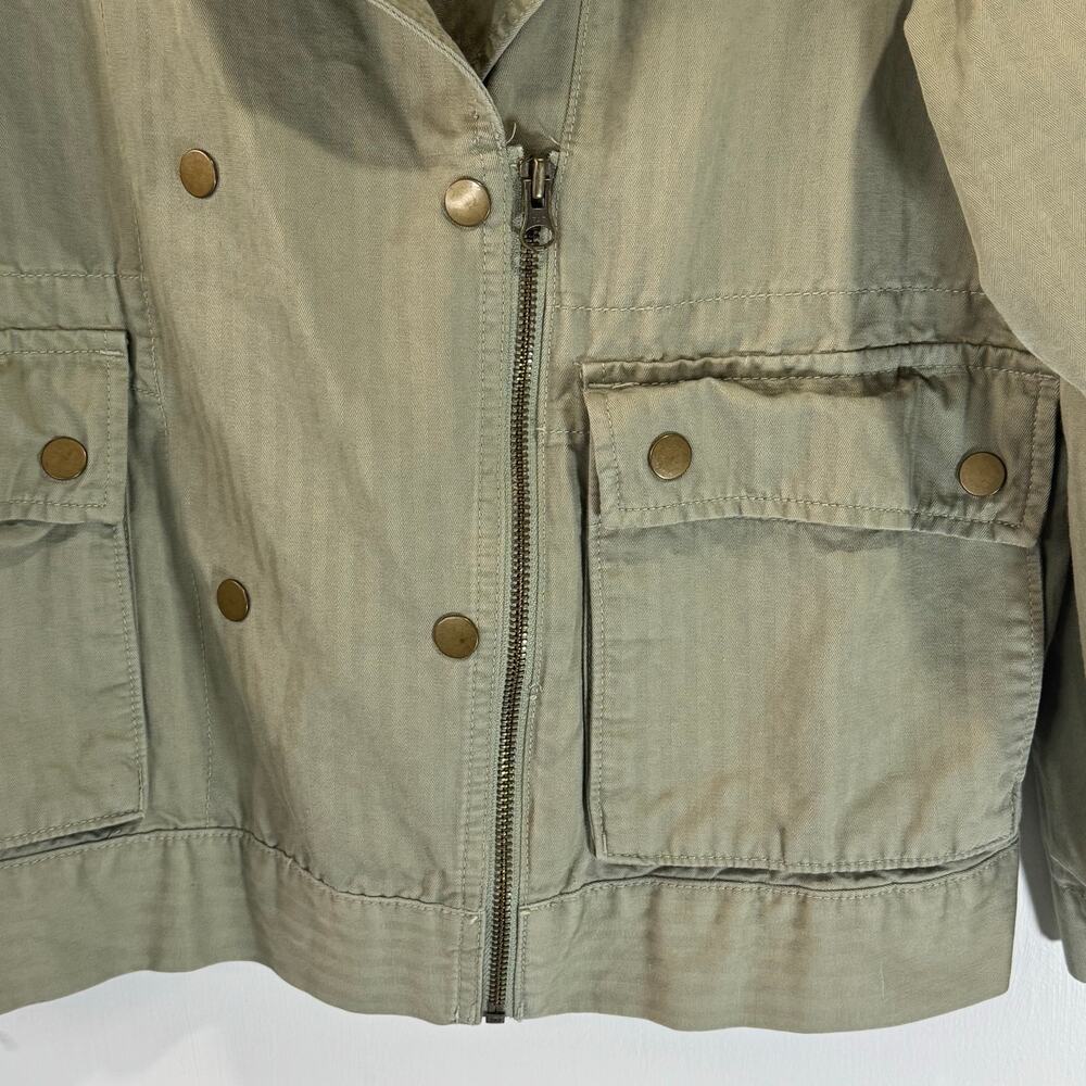 Loft Lightweight Khaki Green Half Zip Jacket Size M - Picture 5 of 9